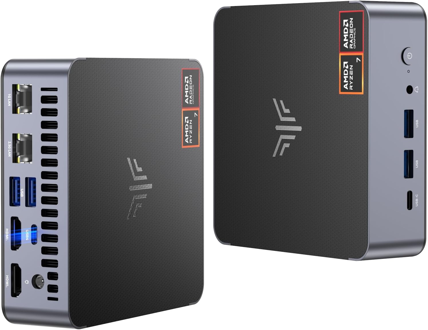 KAMRUI AM21 Mini Gaming PC Dual LAN, AMD Ryzen 7 8745HS (up to 4.9