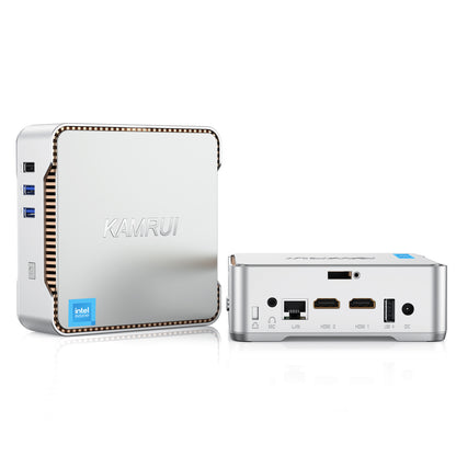 KAMRUI GK3 Plus Mini PC,12th Intel Alder Lake- N95 (up to 3.4GHz) 16GB RAM 512GB M.2 SSD Mini PC Windows 11 Pro, Gigabit Ethernet, 4K UHD, Dual Wi-Fi, BT 4.2 Home/Business Mini Desktop Computer
