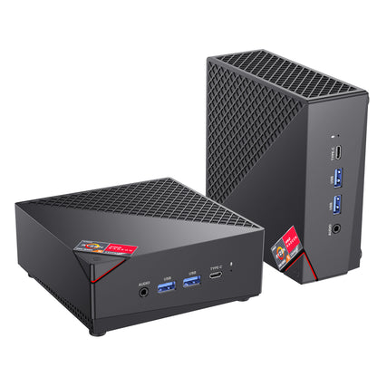 KAMRUI Mini PC AMD Ryzen 5 5500U(6C/12T, up to 4.0 GHz), 16GB DDR4 512GB M.2 2280 NVME SSD, Support 2.5 Inch HDD Dual Ethernet HDMI/Wifi5