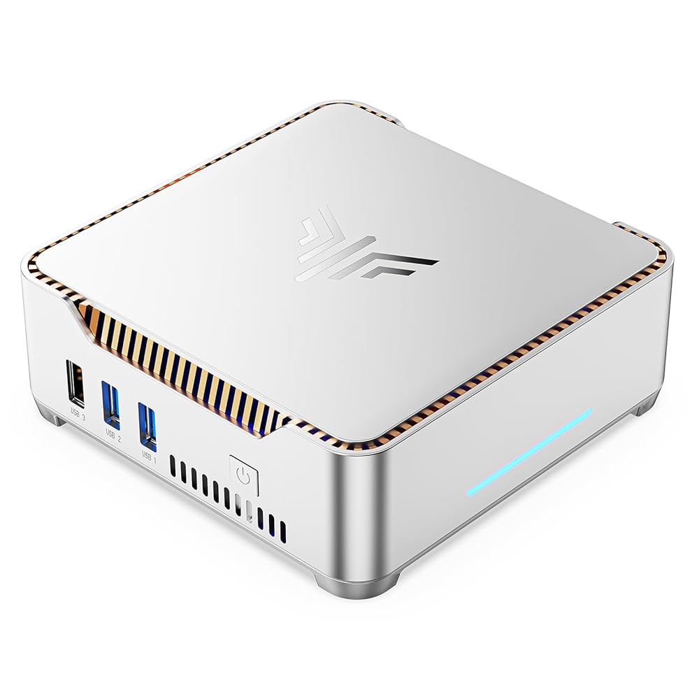 KAMRUI GK3Plus Mini PC with Windows 11, 8GB RAM 256GB M.2 SSD,12th Alder Lake N97 (up to 3.6GHz) Micro PC, 2.5''SSD, Gigabit Ethernet, 4K UHD, WiFi 5, BT4.2, VESA/Home/Business Mini Desktop Computer