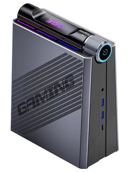 ACEMAGICIAN Gaming Mini PC, AMD Ryzen 9 6900HX (up to 4.9 GHz) Dual Fan Mini Desktop Computers 32GB DDR5 512GB SSD Support 3 Modes Adjustment/8K Triple Display/RGB/WIFI6/ BT5.2