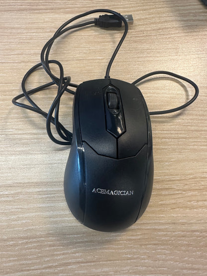ACEMAGICIAN Wireless Mouse, 2.4G Ergonomic Optical Mouse, Computer Mouse for Laptop, PC, Computer, Chromebook, Notebook, 6 Buttons, 24 Months Battery Life, 2600 DPI, 5 Adjustment Levels
