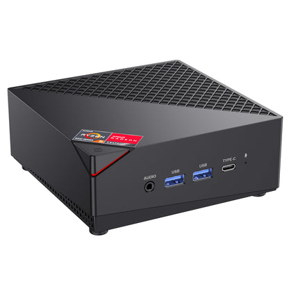 KAMRUI Mini PC AMD Ryzen 5 5500U(6C/12T, up to 4.0 GHz), 16GB DDR4 512GB M.2 2280 NVME SSD, Support 2.5 Inch HDD Dual Ethernet HDMI/Wifi5