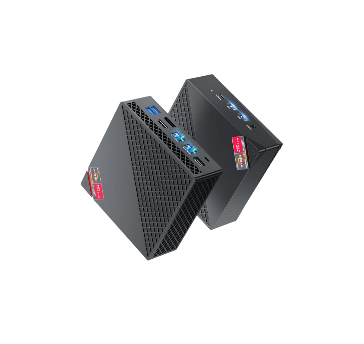 NiPoGi Pinova Series AMD Ryzen 7 5700U AM06 PRO Mini PC(8C/16T, up to 4.3 GHz), 32GB (2*16GB) DDR4 512GB M.2 SSD.