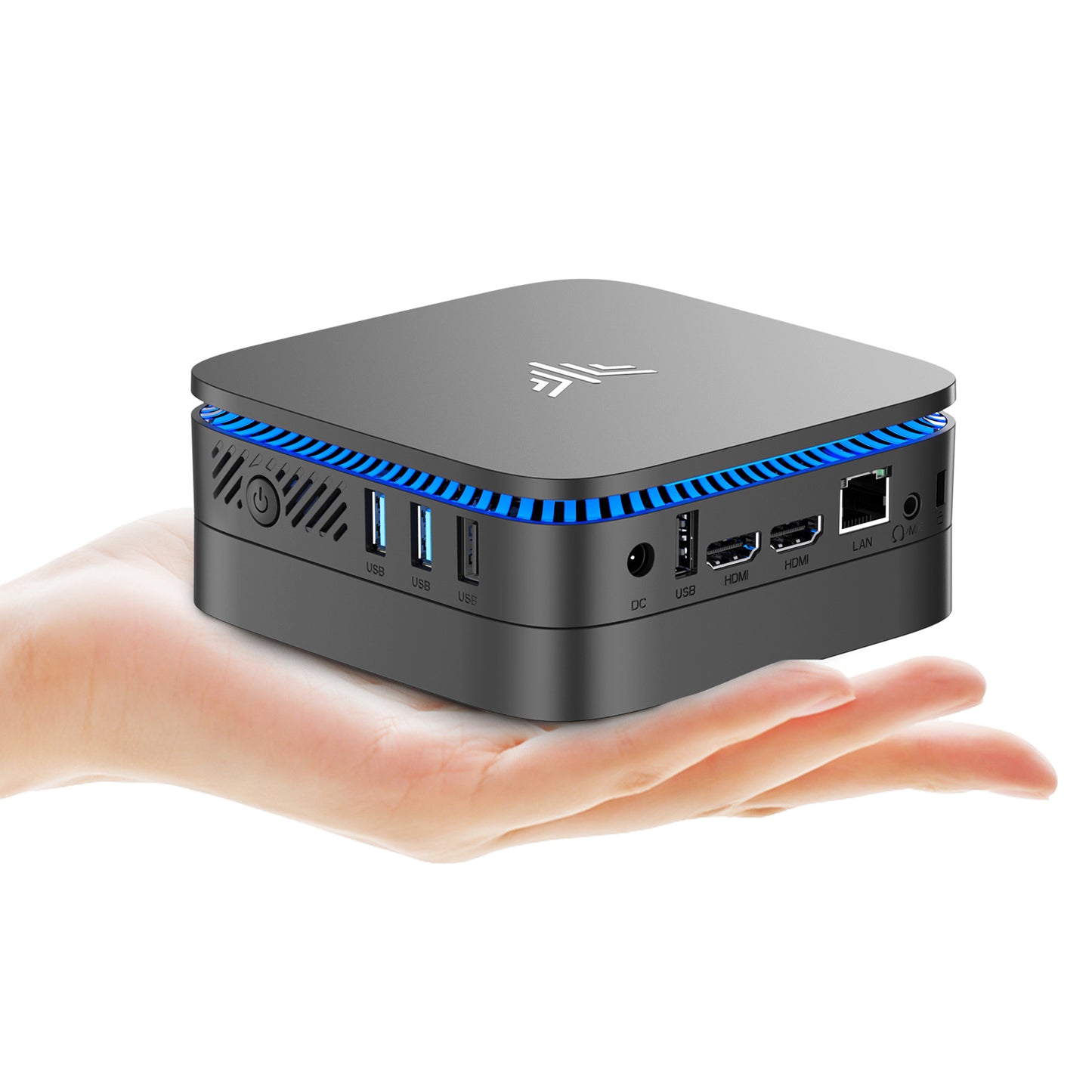 KAMRUI AK1PLUS Mini PC with Intel Alder Lake N97(up to 3.60 GHz), 16GB RAM 512GB ROM Small Desktop Computer, 4K UHD Mini Computers Support WiFi 6 BT5.2 Dual HDMI LAN on Business Home Office Family-NAS