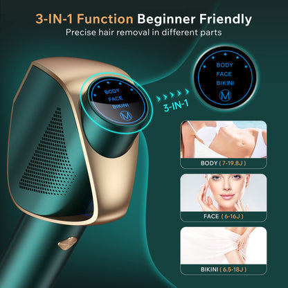 D-1196B 3 in 1 IPL Hair Removal Device Only €67.99 At Amazon prime day!