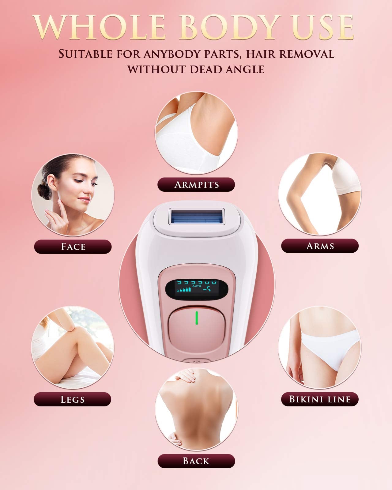 IPL Devices Hair Removal Laser with 5 Energy Levels
