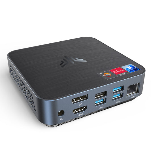 KAMRUI Mini PC,Windows 11 Pro 16GB DDR4 RAM 256GB SSD Micro Desktops, AMD up to 3.3GHz Small Desktop Computers,DP + HDMI 4K UHD Tiny Computer for Office/Remote Work/Home Theater