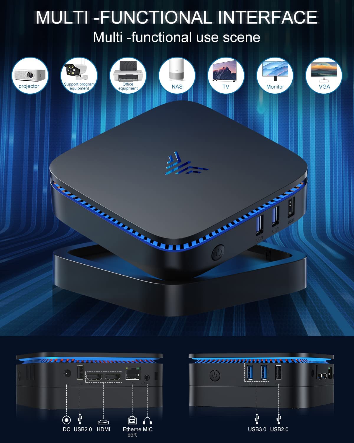 KAMRUI Upgraded AK1 MAX PRO Mini PC Windows 11 Pro,Intel 11th Gen N510